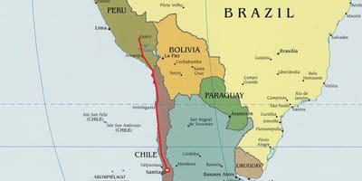 Карта Північного Чилі
