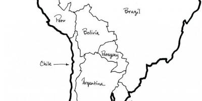 Карта Чилі-підвіски з французьким замком